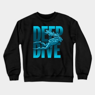 Scuba Diving Reef Diving Freediving Spearfishing prints graphic Crewneck Sweatshirt